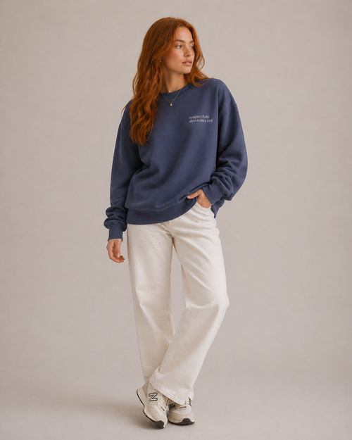Respectfully, Absolutely Not Embroidered Sweatshirt