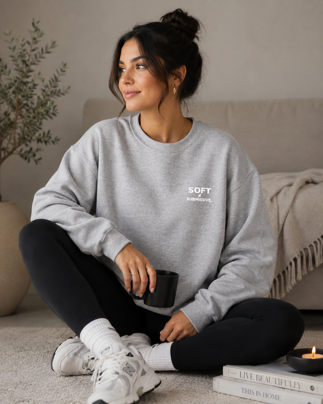 Soft ≠ Submissive Embroidered Crewneck