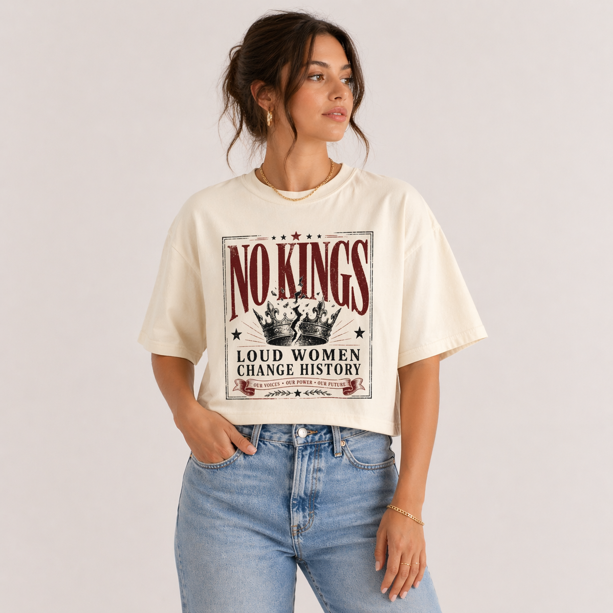 No Kings Boxy Tee