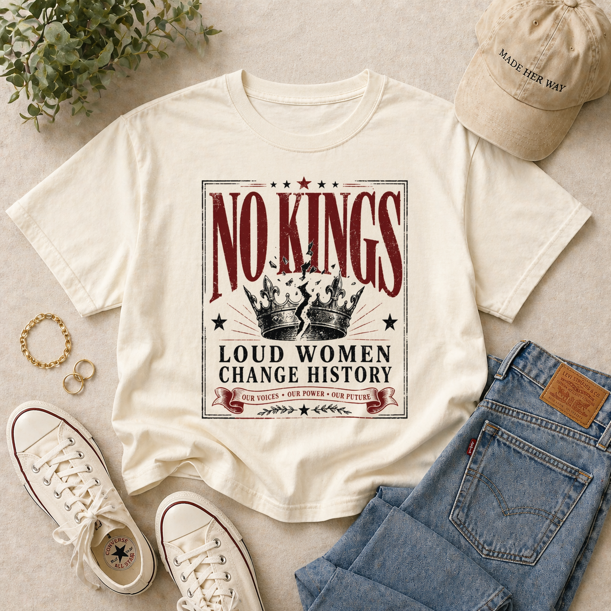 No Kings Boxy Tee