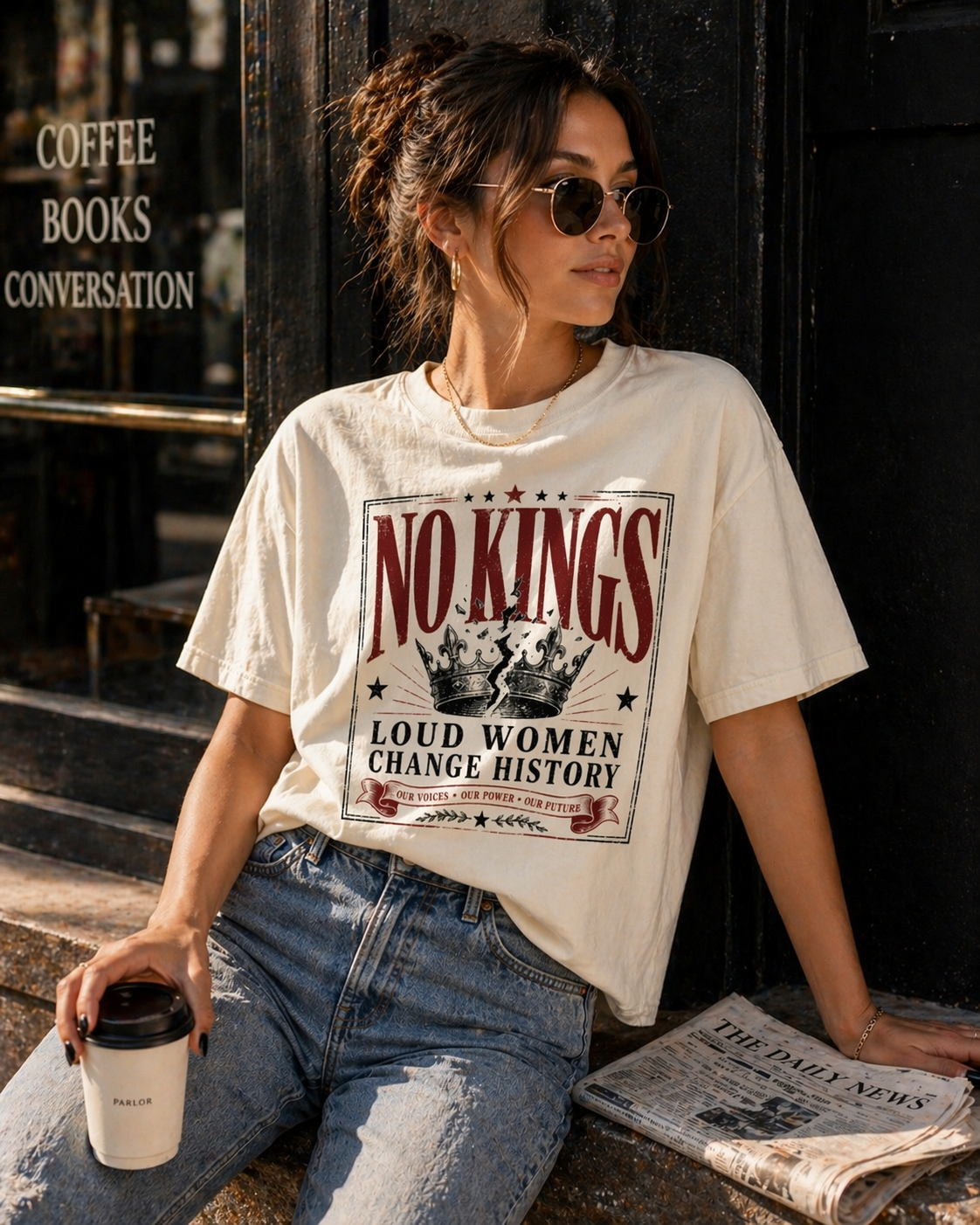 No Kings Boxy Tee